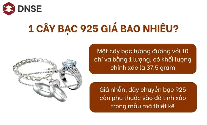 Giá Bạc 925 Hôm Nay: Mức Giá 1 Chỉ, 1 Cây Và Cách Quy Đổi