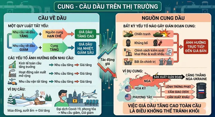 Giá Dầu Ảnh Hưởng Đến Giá Vàng