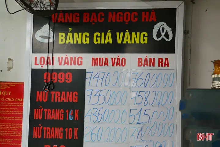 Giá Vàng 10k Ở Hà Tĩnh