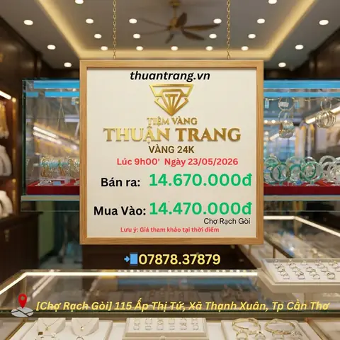Giá Vàng 24k Ở Cần Thơ