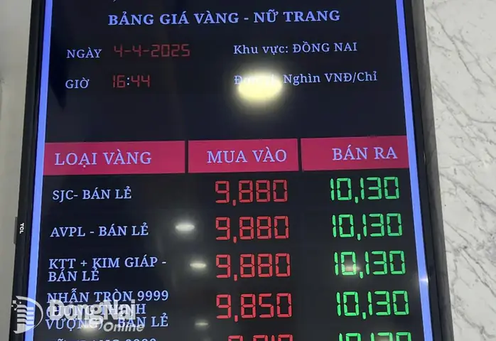 Giá Vàng 9999 Ở Đồng Nai