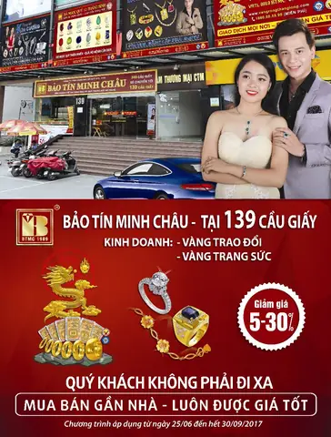Giá Vàng Bảo Tín Minh Châu Cầu Giấy