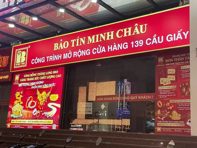 Giá Vàng Bảo Tín Minh Châu Cầu Giấy