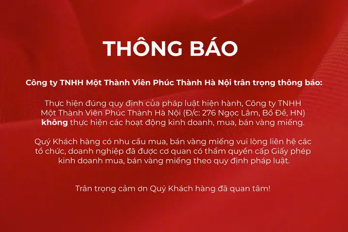 Giá Vàng Phúc Thành Ngọc Lâm