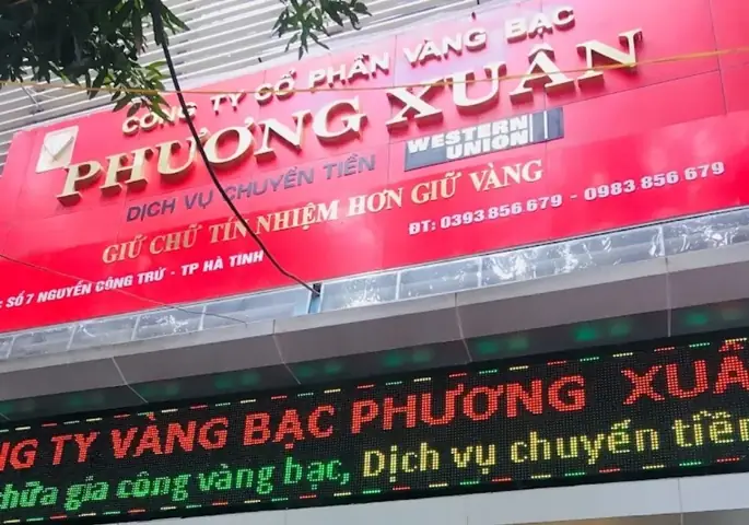 Giá Vàng Phương Xuân Hà Tĩnh Hôm Nay