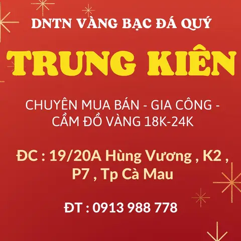 Giá Vàng Thành Trung Cà Mau Giá Vàng Thành Trung Cà Mau