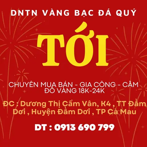 Giá Vàng Thị Trường Cà Mau Hôm Nay