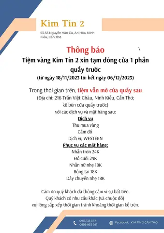 Giá Vàng Tiệm Vàng Kim Tín Cần Thơ Giá Vàng Tiệm Vàng Kim Tín Cần Thơ
