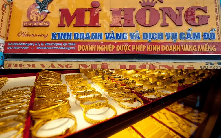 Giá Vàng Tiệm Vàng Mi Hồng