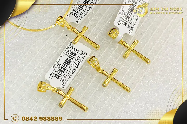Mặt Dây Chuyền Thánh Giá Vàng