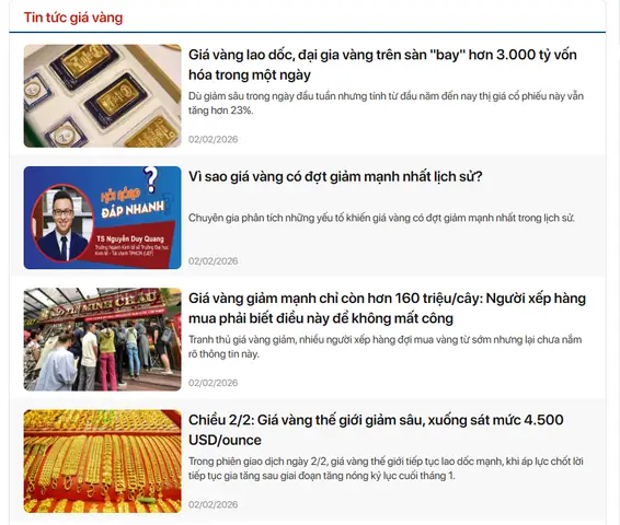 Tra Cứu Giá Vàng