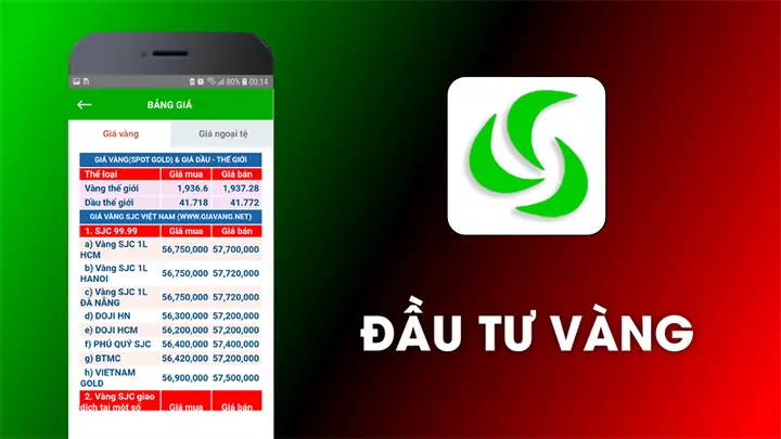 Ứng Dụng Xem Giá Vàng Trên Iphone