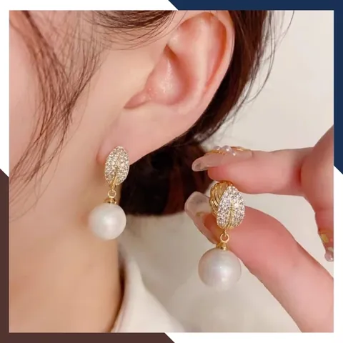 Các Kiểu Bông Tai Ngọc Trai Đẹp