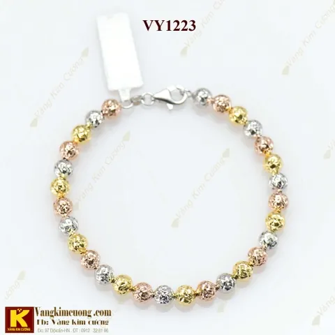 Các Kiểu Lắc Tay Bi Vàng 18k