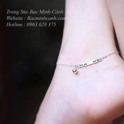 Lắc Chân Khắc Chữ: Hướng Dẫn Chọn Mẫu, Chất Liệu Và Đặt Làm Riêng Cho Bạn