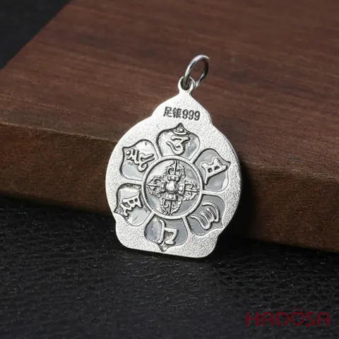 Mặt Dây Chuyền Bạc Phật Thiên Thủ Thiên Nhãn