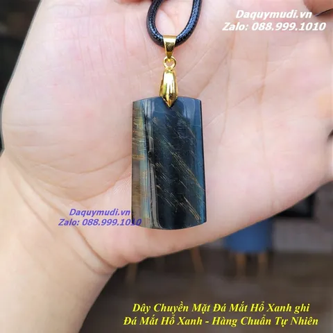 Mặt Dây Chuyền Nam Đá Mắt Hổ
