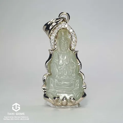 Mặt Dây Chuyền Phật Bà Quan Âm Bằng Đá