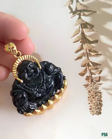 Mặt Dây Chuyền Phật Di Lặc Đá Sapphire