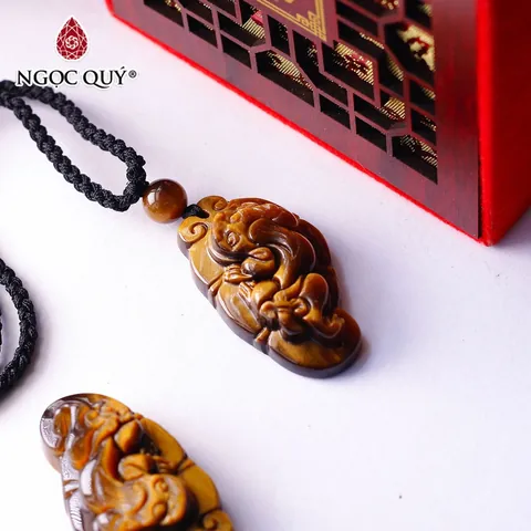 Mặt Dây Chuyền Tỳ Hưu Đá Mắt Hổ