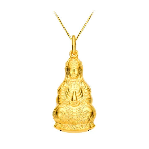 Mặt Dây Chuyền Vàng Phật Bà Quan Âm