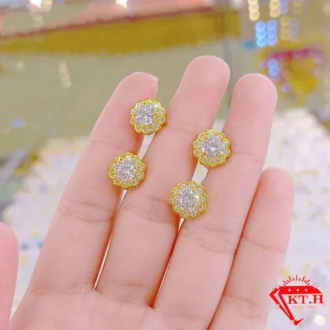 Mẫu Bông Tai Vàng 18k Mới Nhất Mẫu Bông Tai Vàng 18k Mới Nhất