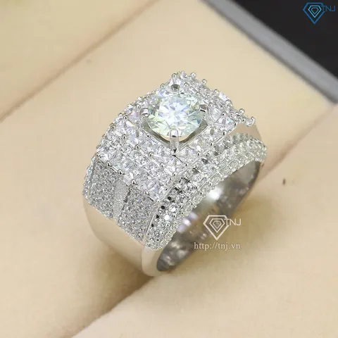 Nhẫn Bạc Kim Cương Nhân Tạo Nhẫn Bạc Kim Cương Nhân Tạo
