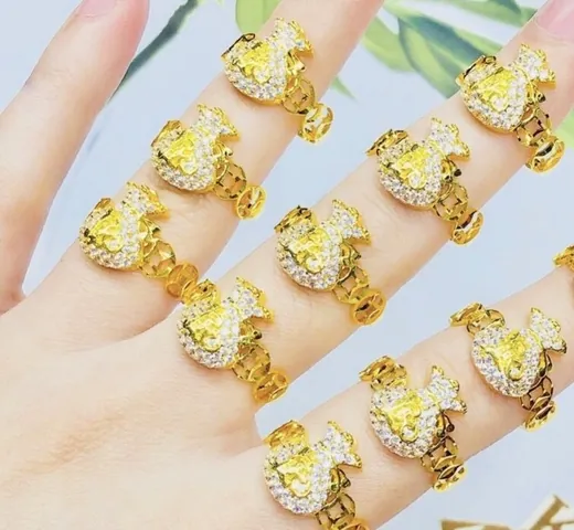 Nhẫn Kim Tiền Vàng 24k Sjc
