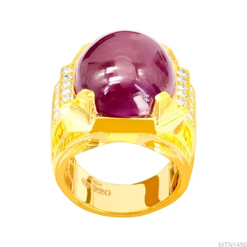 Nhẫn Nam Vàng 18k Đá Ruby