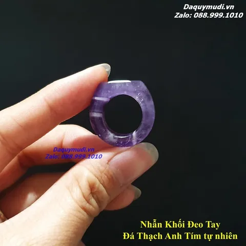 Nhẫn Thạch Anh Tím Cho Nam Nhẫn Thạch Anh Tím Cho Nam