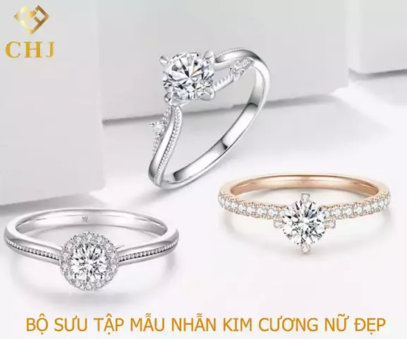 Khám Phá Các Mẫu Nhẫn Kim Cương Đẹp Nhất 2026: Từ Nhẫn Cưới Đến Nhẫn Halo Sang Trọng