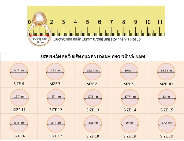 Hướng Dẫn Cách Đo Size Nhẫn Pnj Tại Nhà Và Bảng Kích Cỡ Chuẩn Hướng Dẫn Cách Đo Size Nhẫn Pnj Tại Nhà Và Bảng Kích Cỡ Chuẩn