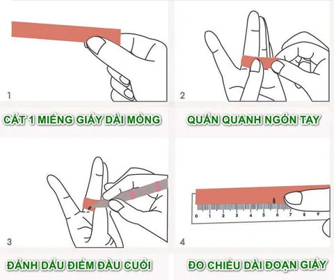 Hướng Dẫn Đo Size Tay Mua Nhẫn Tại Nhà Chuẩn Xác Bằng Vật Dụng Đơn Giản