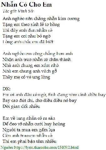 Lời Bài Hát Và Ý Nghĩa Câu "em Về Tung Nhẫn Cỏ Ra Sân" Trong Nhẫn Cỏ Cho Em