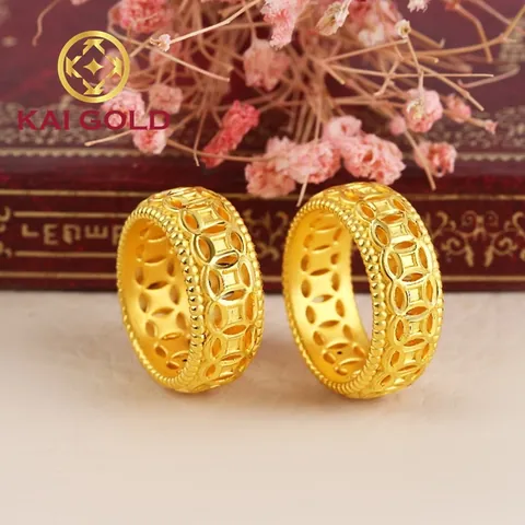Tham Khảo Giá Nhẫn Kim Tiền Vàng 24k (vàng Ta 9999) Và Các Mẫu Phổ Biến Cho Tín Đồ Trang Sức