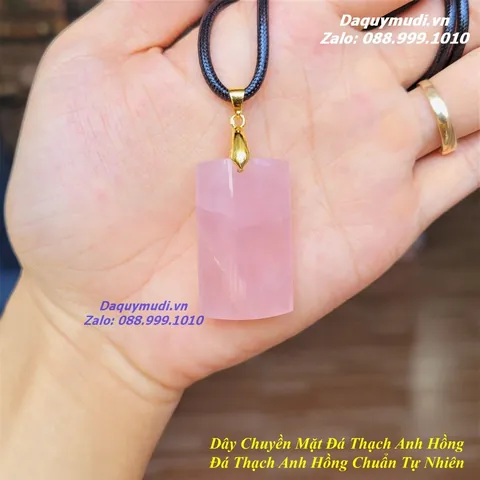 Mua Và Chọn Mặt Dây Chuyền Đá Thạch Anh Hồng Tự Nhiên Theo Mệnh Phong Thủy