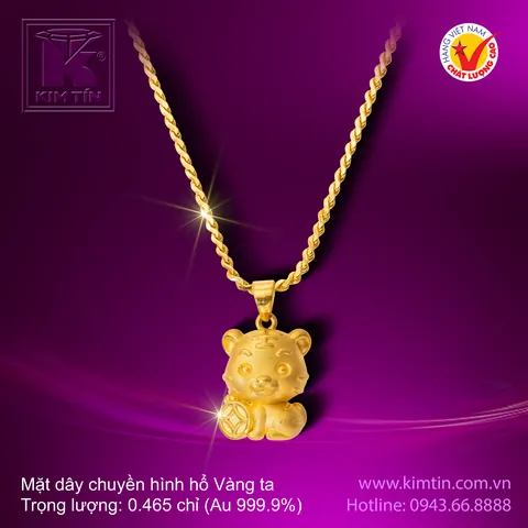 Mua Mặt Dây Chuyền Vàng Hình Con Hổ Loại Nào Tốt Cho Nam, Nữ Và Bé Theo Tuổi