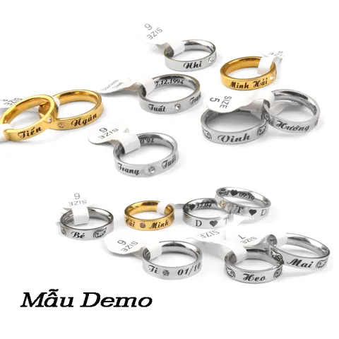 Gợi Ý Chọn Nhẫn Cặp Khắc Tên Theo Yêu Cầu Cho Cặp Đôi Muốn Lưu Giữ Kỷ Niệm Riêng