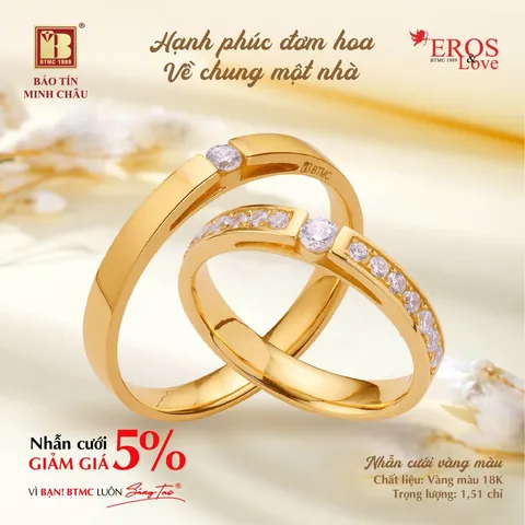 Khám Phá Nhẫn Cưới Vàng Bảo Tín Minh Châu: Bst, Mẫu Mã Và Giá Cho Cặp Đôi Sắp Cưới