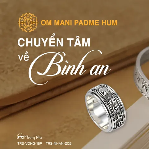 Nhẫn Khắc Chữ Om Mani Padme Hum: Ý Nghĩa, Chất Liệu Và Gợi Ý Mua Sắm Cho Người Muốn Tâm An Lạc